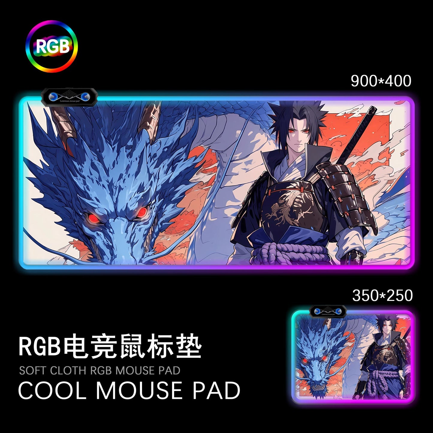 Tappetini per mouse LED Naruto