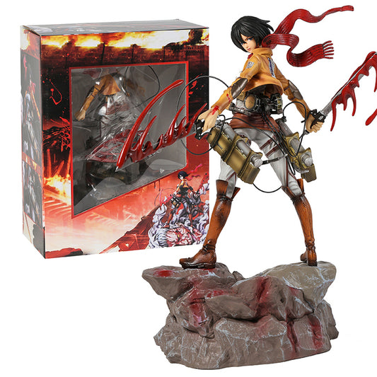 Mikasa Ackerman & Levi Ackerman Actionfigur (36cm)