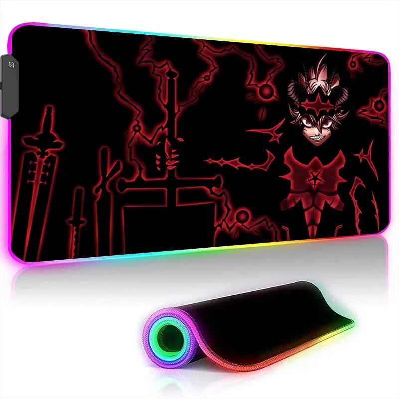 Black Clover LED Mouse Pads