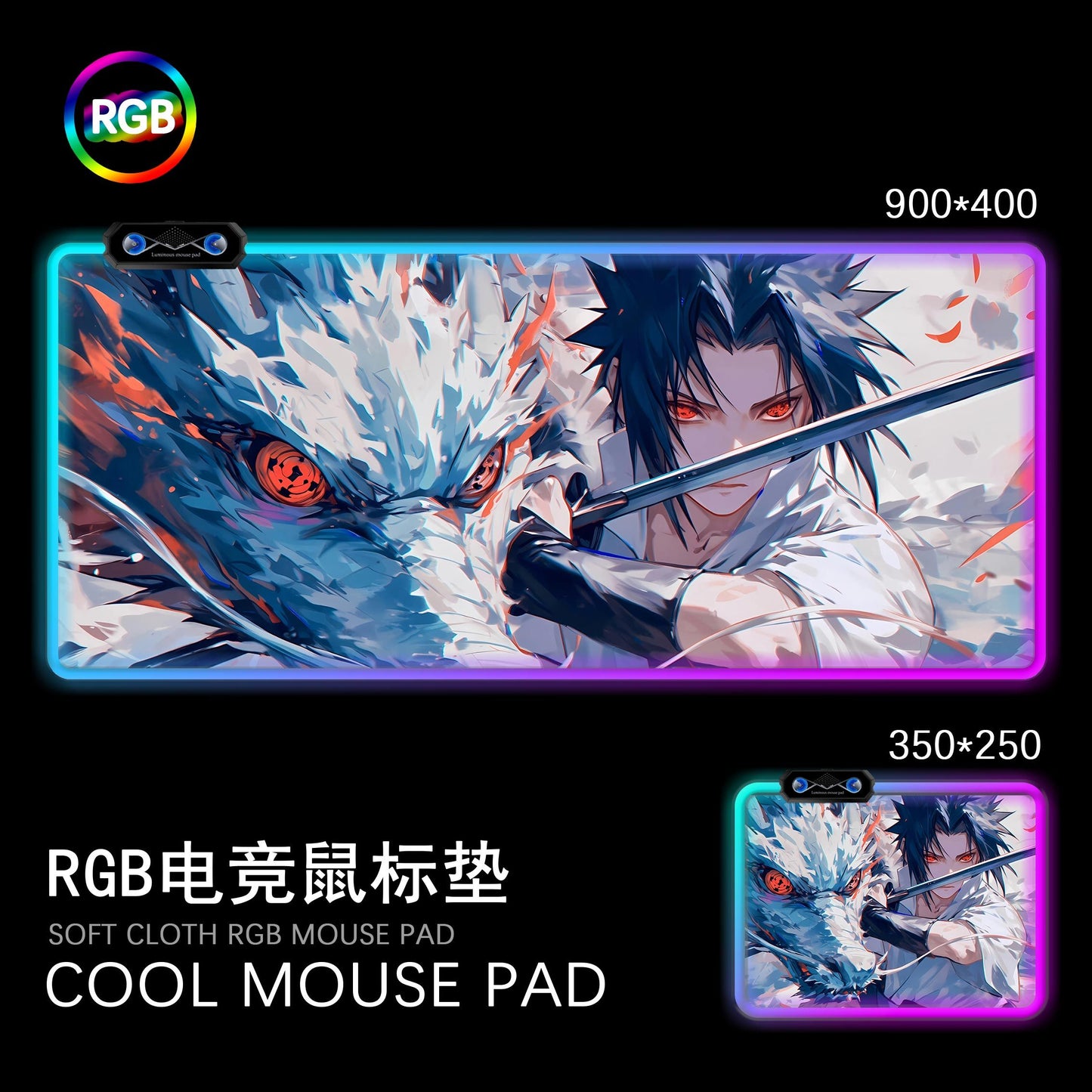 Tappetini per mouse LED Naruto