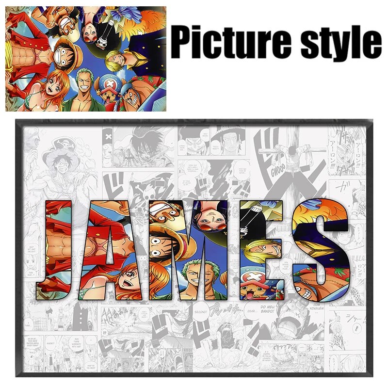 Anime Posters Custom Anime Name Posters
