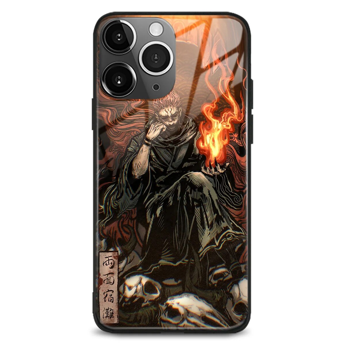 Ryomen Sukuna Handyhüllen für IPhones (Gehärtetes Glas)