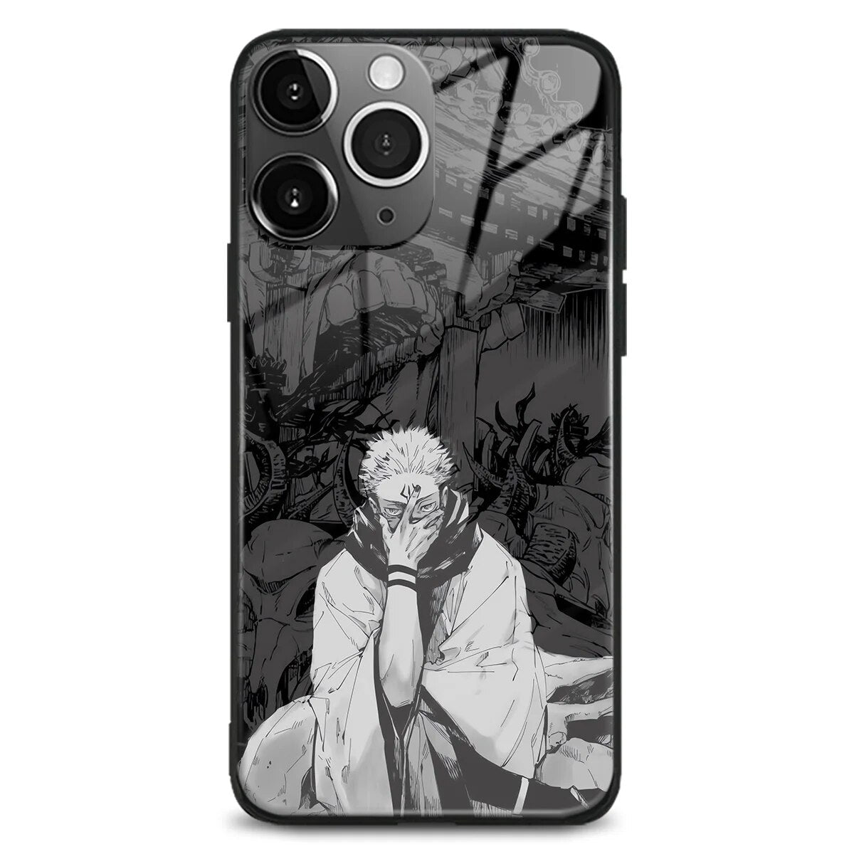 Ryomen Sukuna Handyhüllen für IPhones (Gehärtetes Glas)