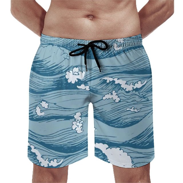 Demon Slayer men's swim trunks