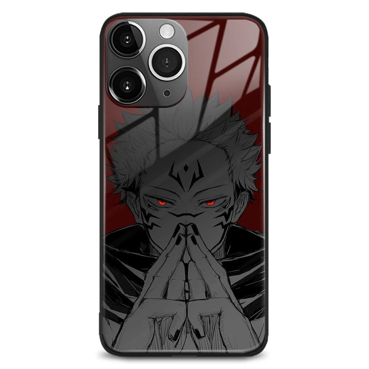 Ryomen Sukuna Handyhüllen für IPhones (Gehärtetes Glas)
