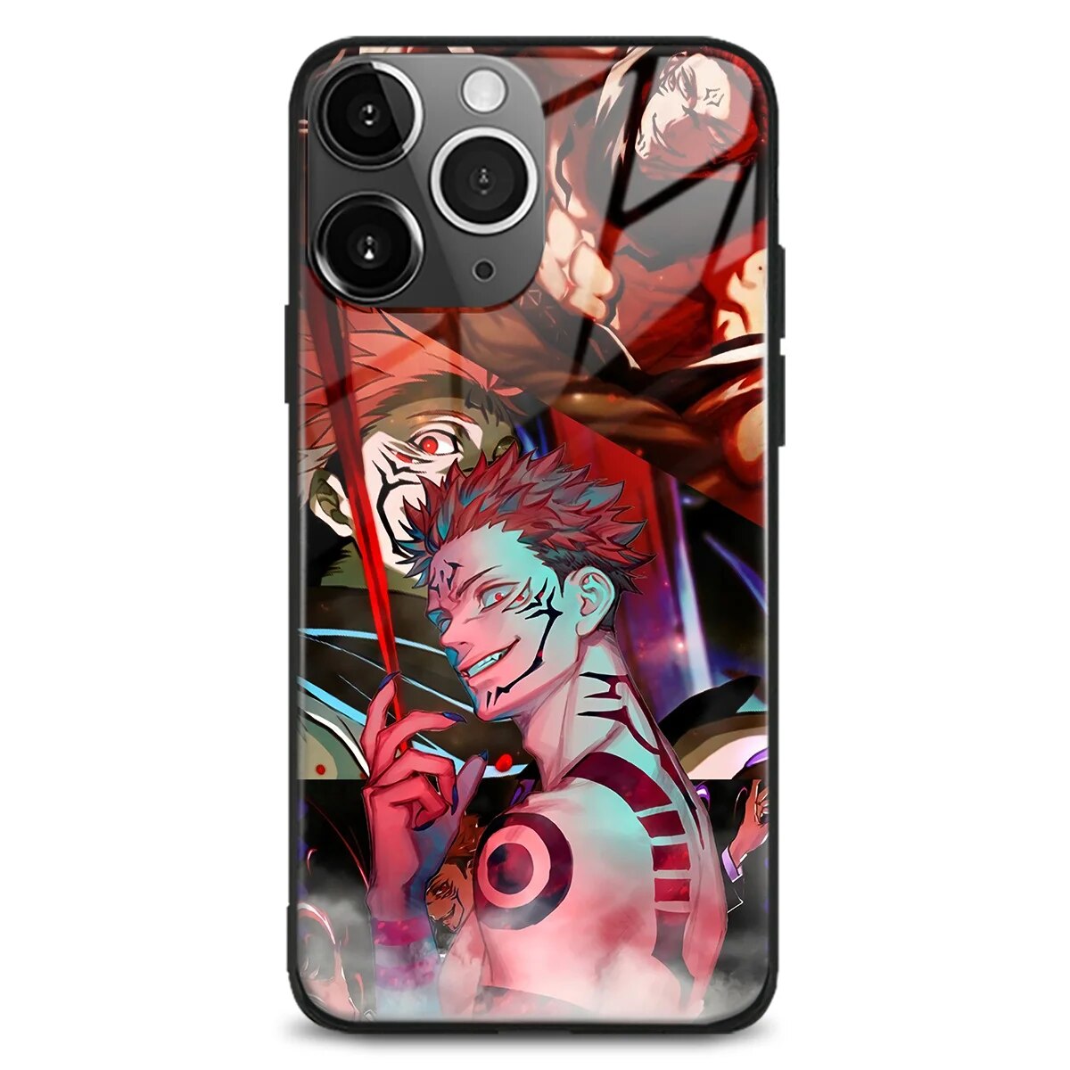 Ryomen Sukuna Handyhüllen für IPhones (Gehärtetes Glas)
