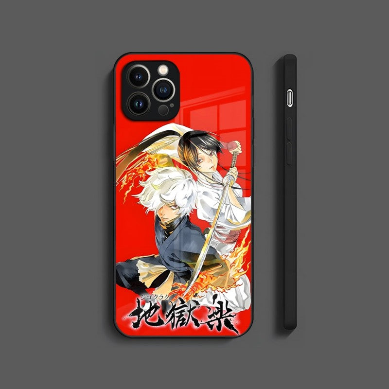 Hell's Paradise Phone Cases for IPhones (Tempered Glass)