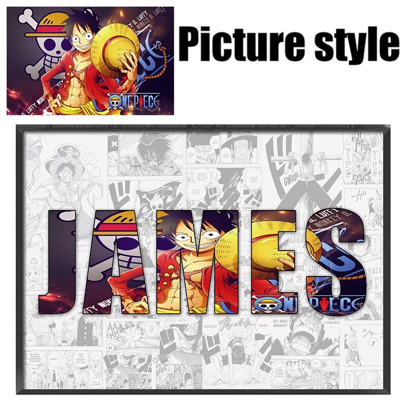 Anime Posters Custom Anime Name Posters