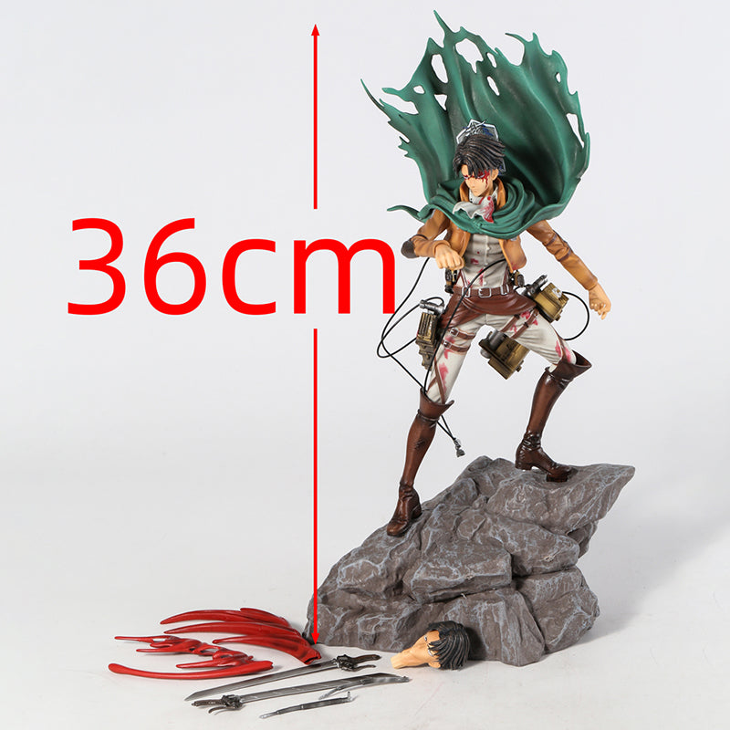 Mikasa Ackerman & Levi Ackerman Actionfigur (36cm)