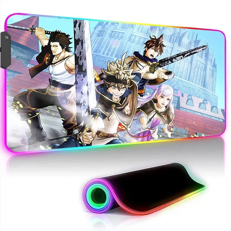 Black Clover LED Mouse Pads
