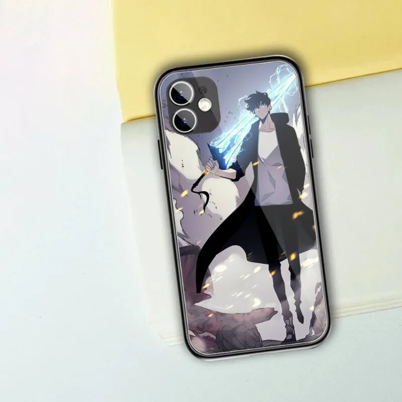 Solo Leveling Phone Cases for IPhones (Tempered Glass)
