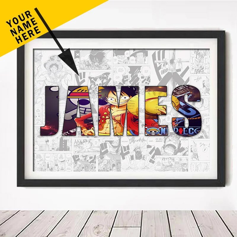Anime Posters Custom Anime Name Posters