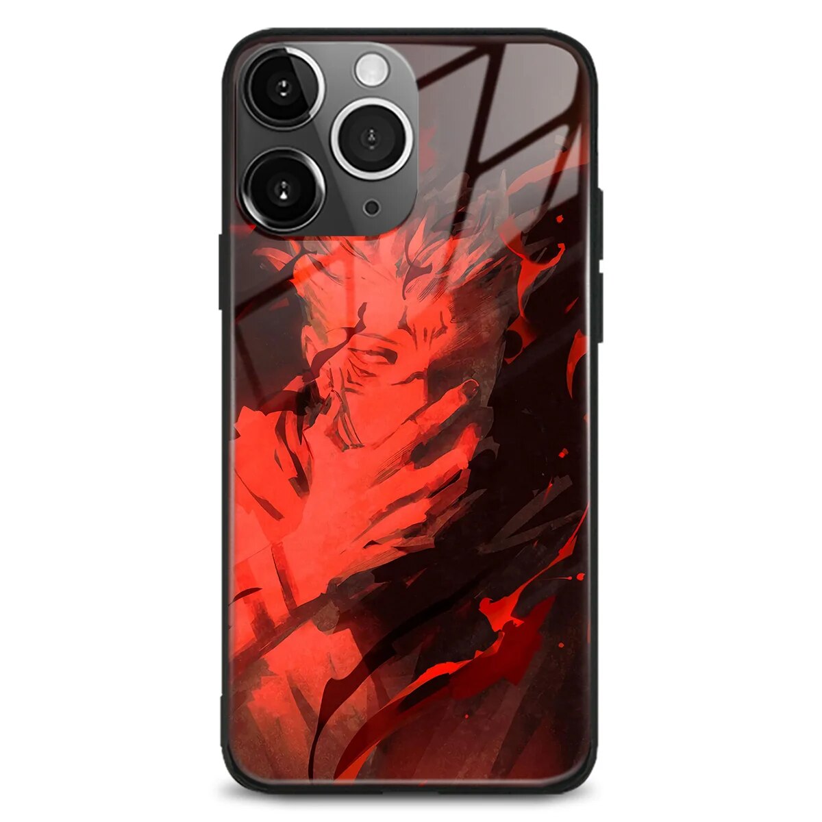 Ryomen Sukuna Handyhüllen für IPhones (Gehärtetes Glas)
