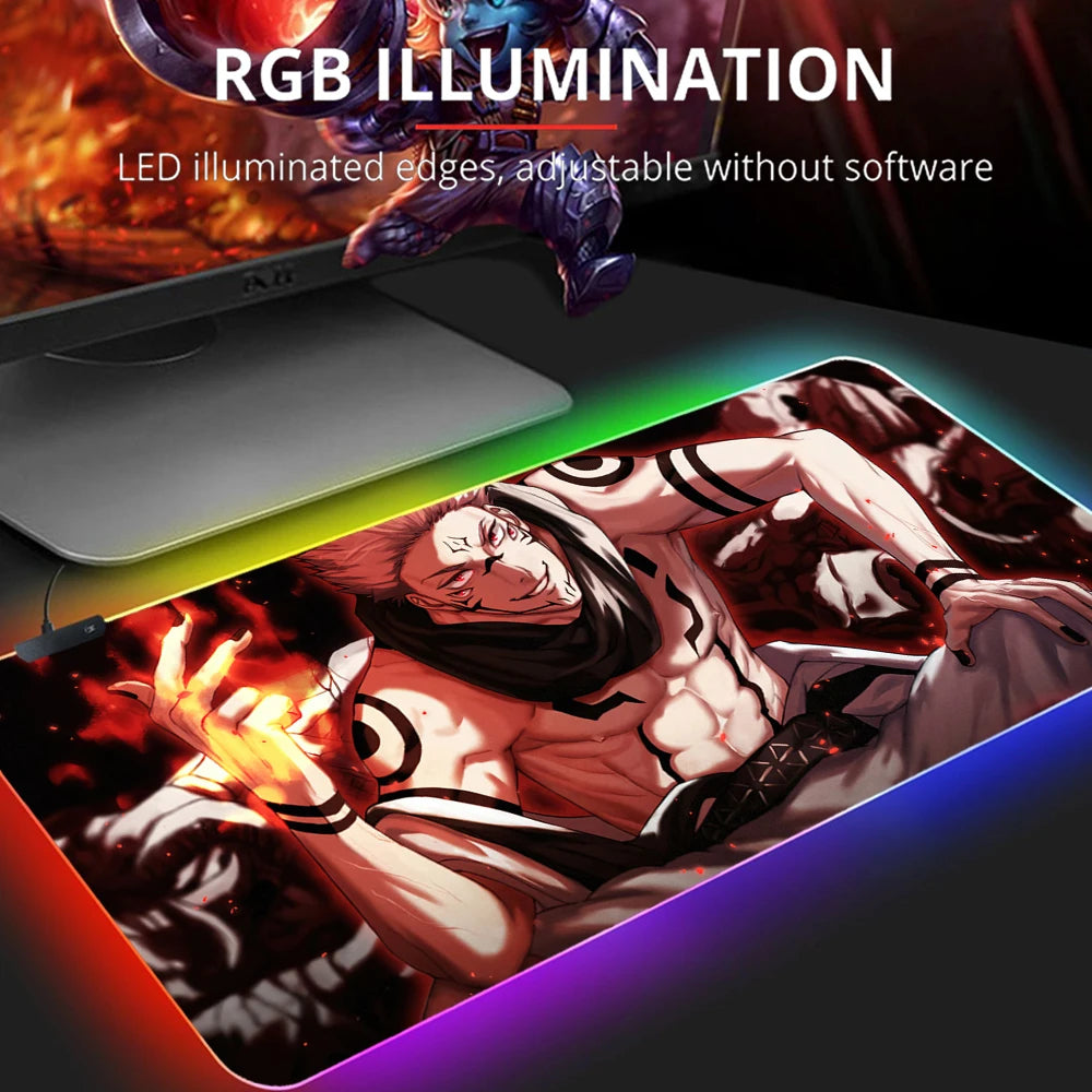 Jujutsu Kaisen Gojo LED Mouse Pads