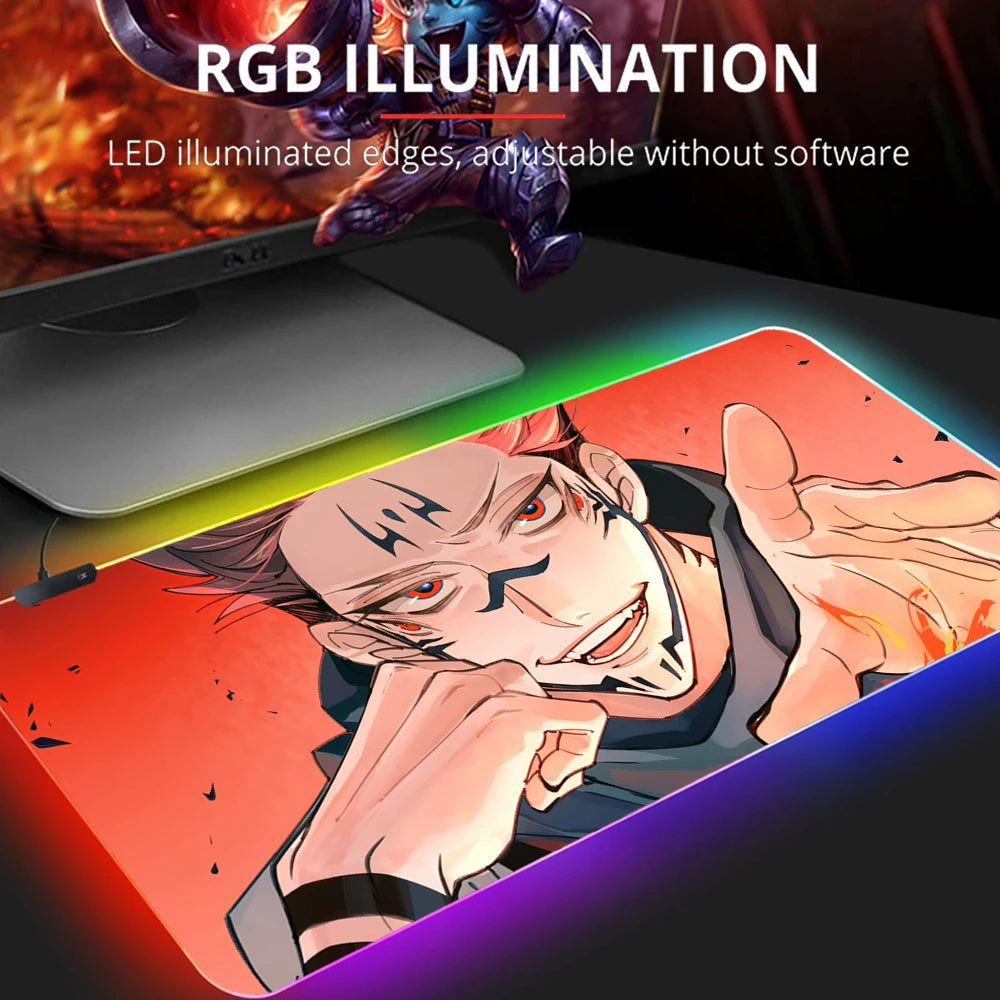 Jujutsu Kaisen Gojo LED Mouse Pads
