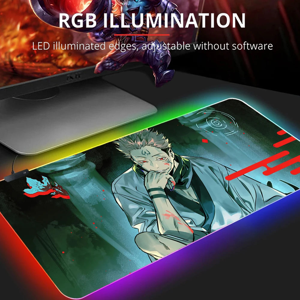 Jujutsu Kaisen Gojo LED Mouse Pads