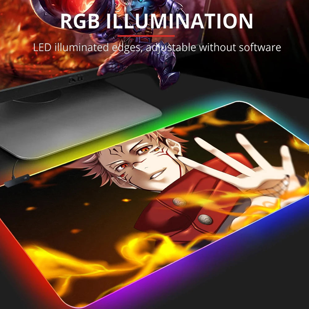 Jujutsu Kaisen Gojo LED Mouse Pads