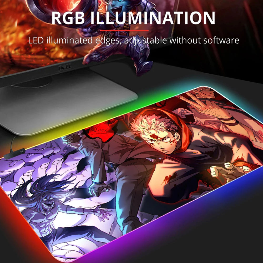 Jujutsu Kaisen Gojo LED Mouse Pads