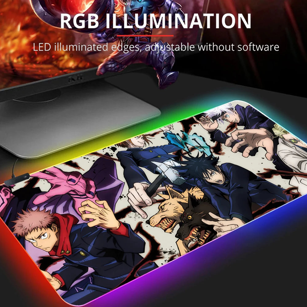Jujutsu Kaisen Gojo LED Mouse Pads