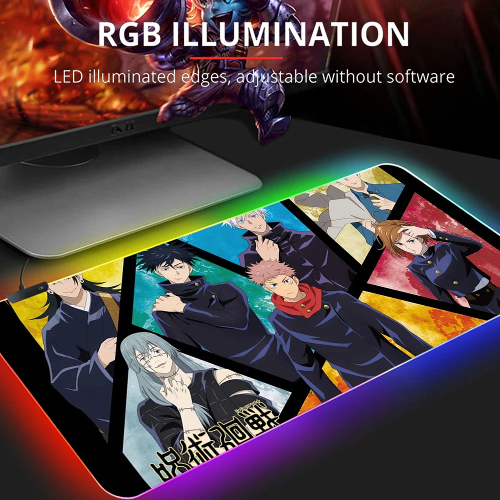 Jujutsu Kaisen Gojo LED Mouse Pads