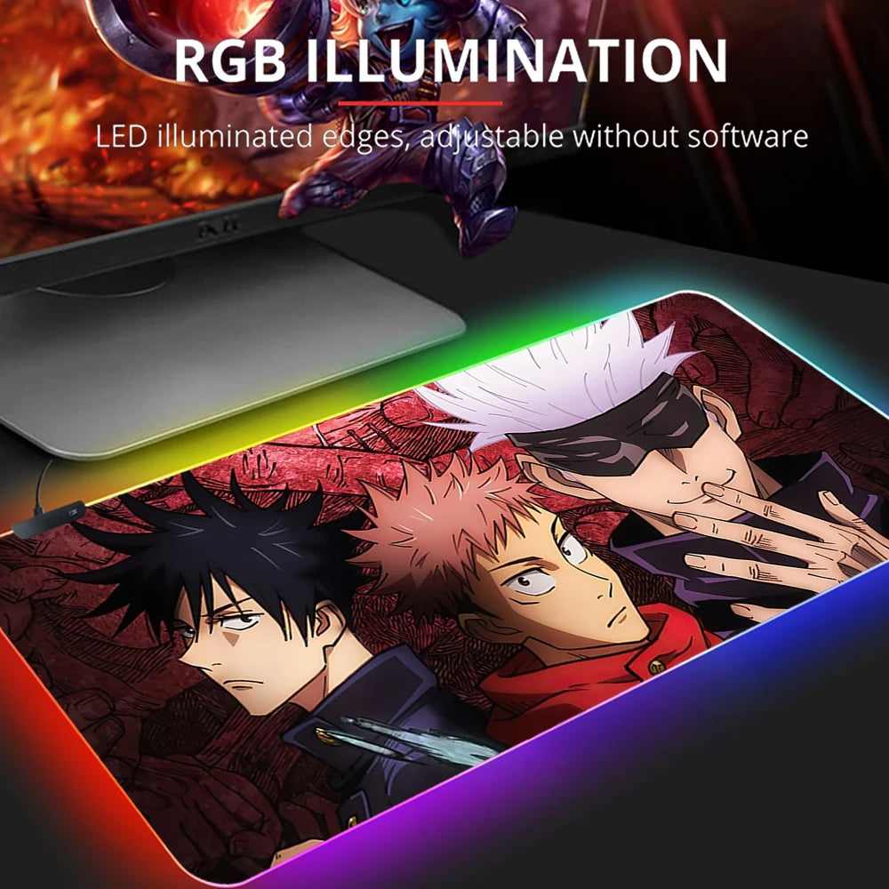 Jujutsu Kaisen Gojo LED Mouse Pads