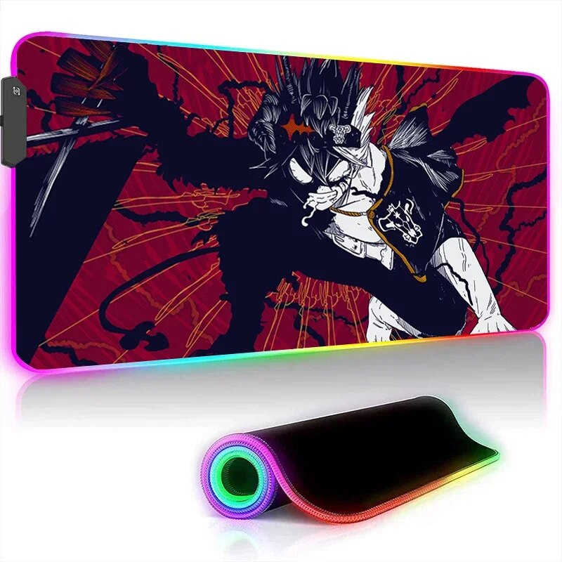 Black Clover LED Mouse Pads