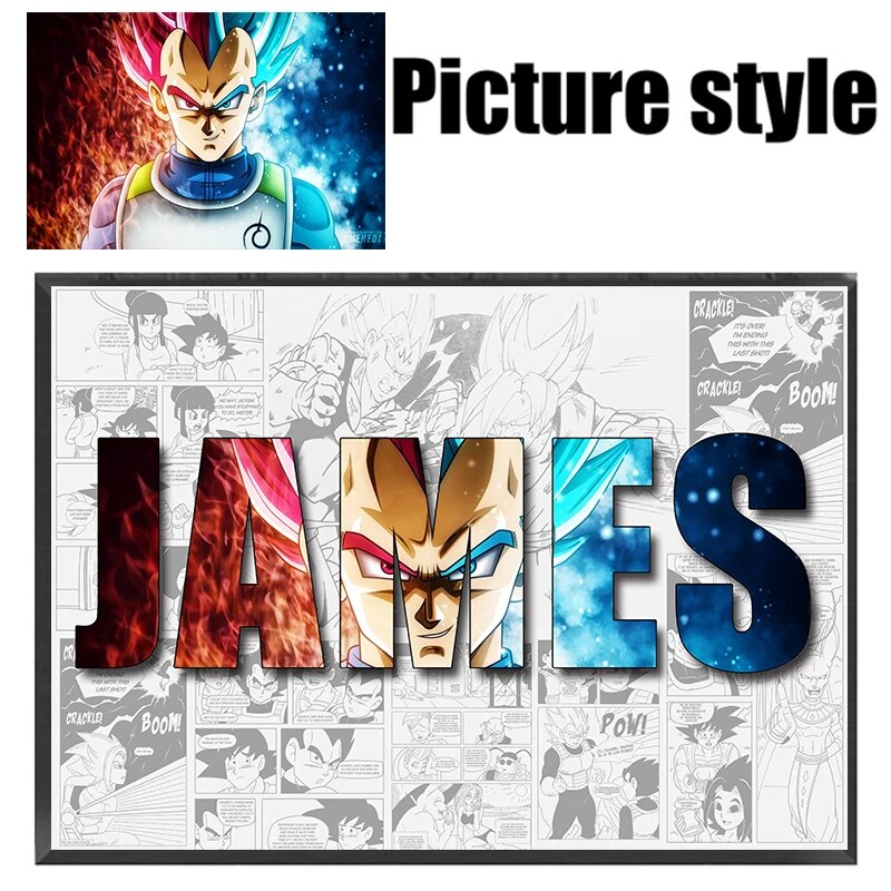 Anime Posters Custom Anime Name Posters