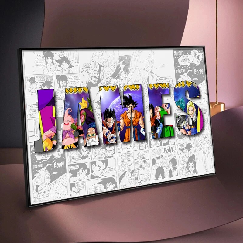 Anime Posters Custom Anime Name Posters