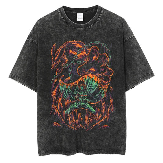Naruto Vintage Baumwollen T-Shirt