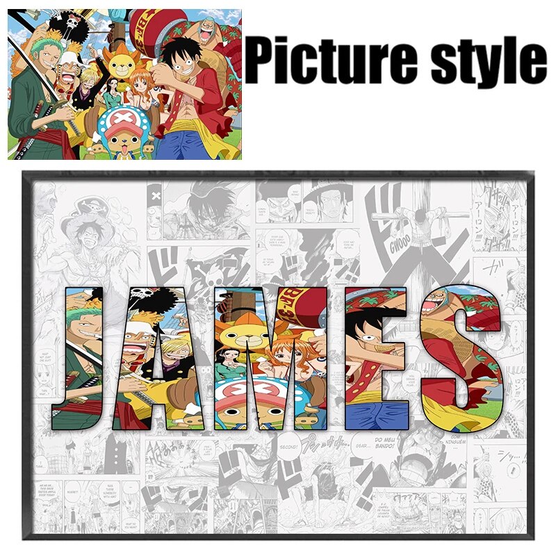 Anime Posters Custom Anime Name Posters