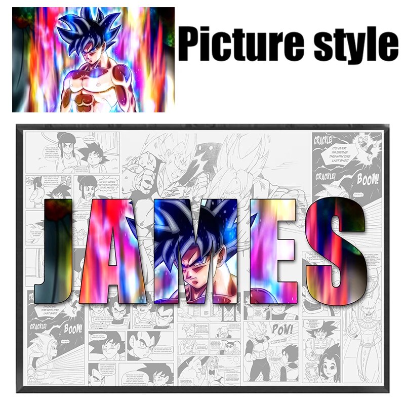 Anime Posters Custom Anime Name Posters