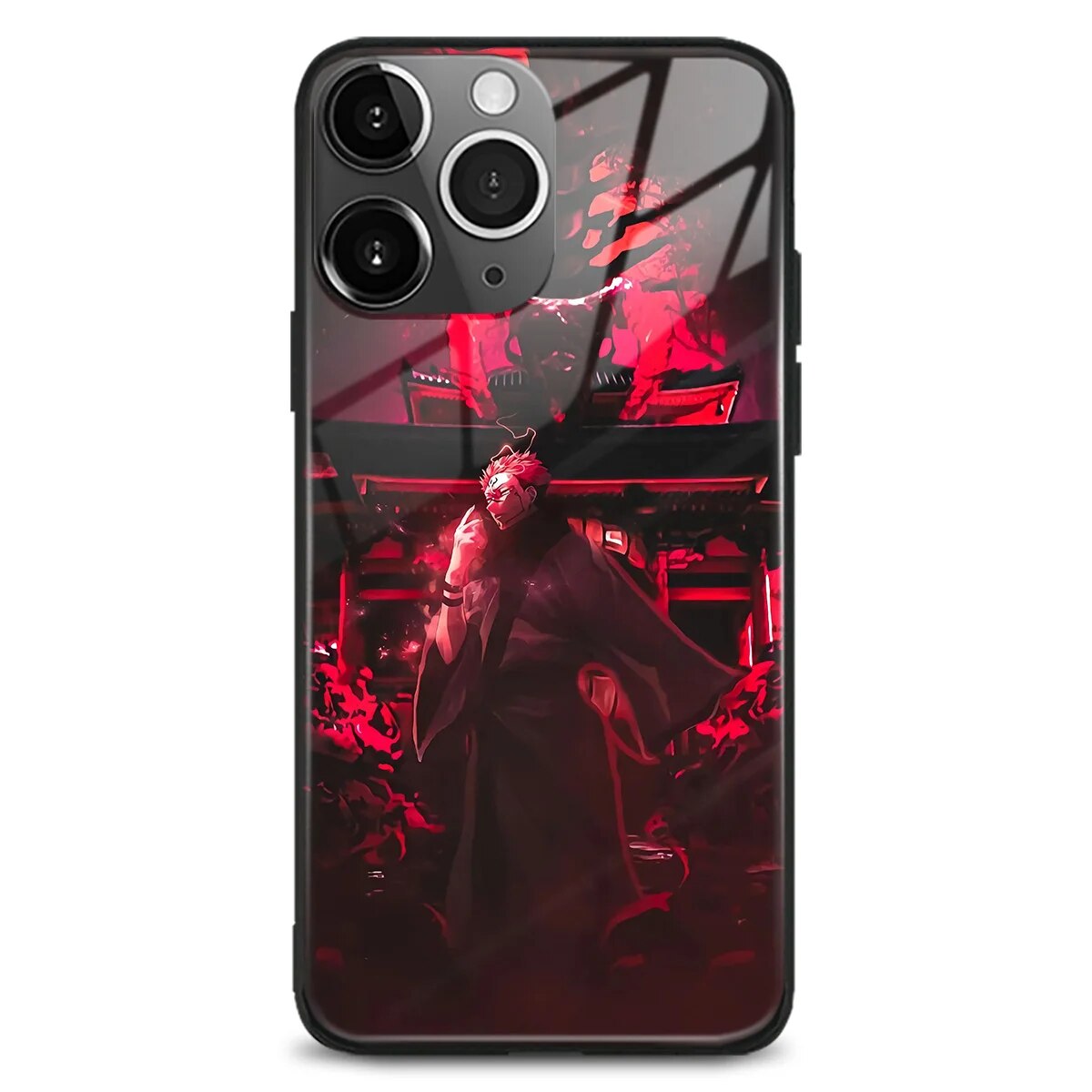 Ryomen Sukuna Handyhüllen für IPhones (Gehärtetes Glas)