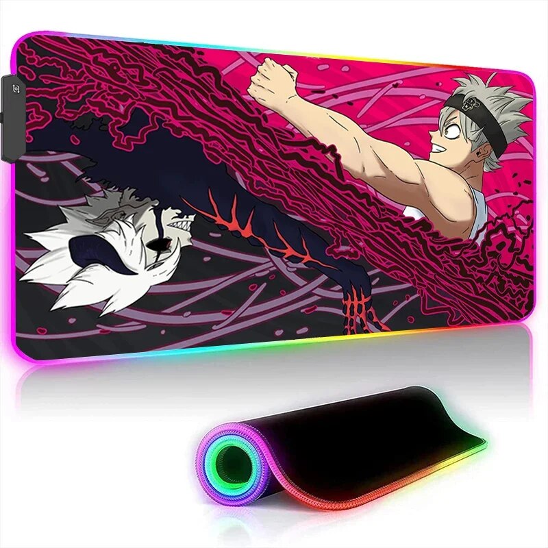 Black Clover LED Mouse Pads