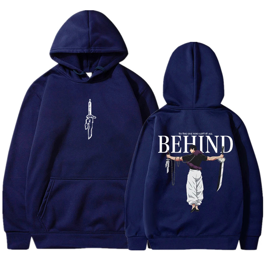 Toji Fushiguro Behind Hoodies
