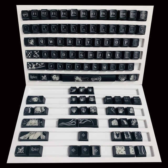 Demon Slayer keyboard keys/caps