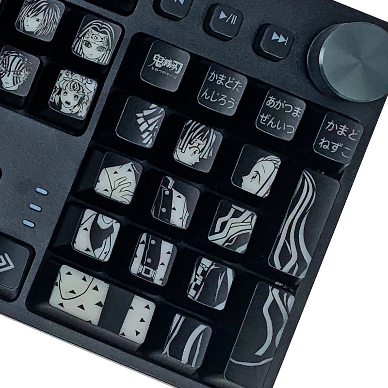 Demon Slayer keyboard keys/caps