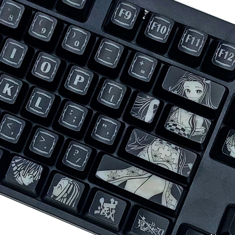 Demon Slayer keyboard keys/caps