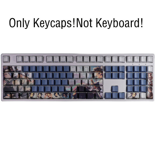 Demon Slayer keyboard keys/caps