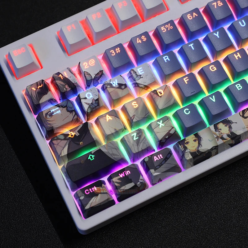 Demon Slayer keyboard keys/caps