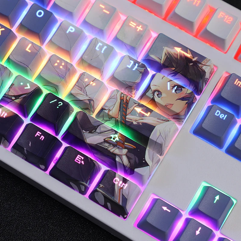 Demon Slayer keyboard keys/caps