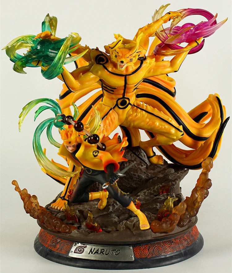 Action figure LED Naruto e Kurama (36 cm)