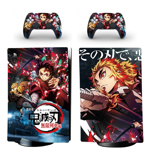Demon Slayer PS5 Disc/Digital Edition Aufkleber, Abdeckung