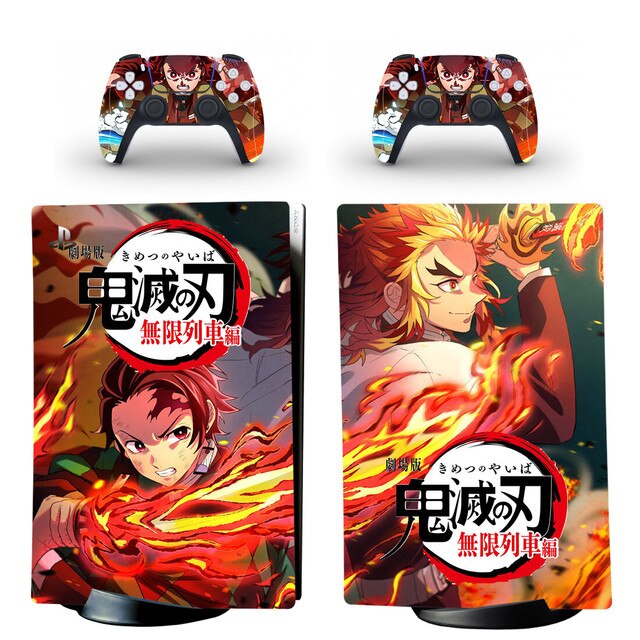 Demon Slayer PS5 Disc/Digital Edition Aufkleber, Abdeckung