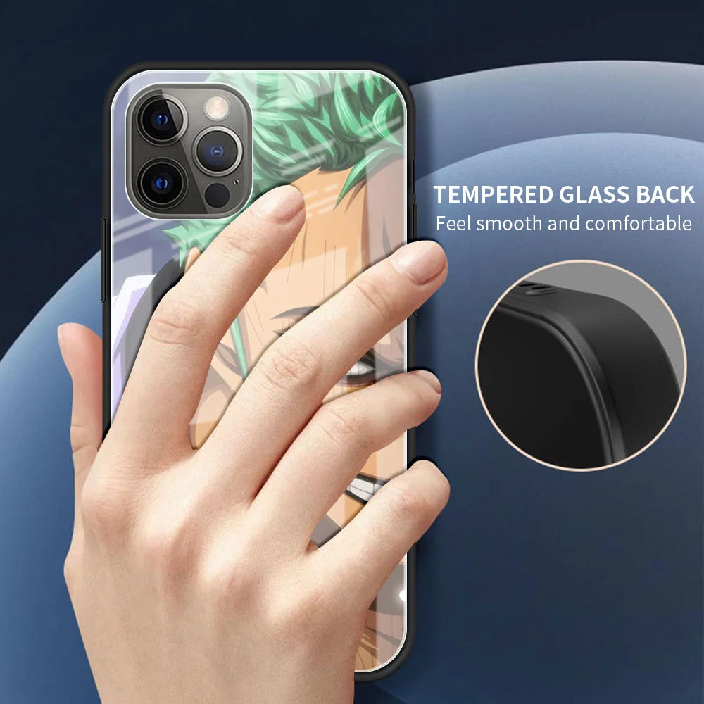 One Piece Handyhüllen für IPhones (Gehärtetes Glas)