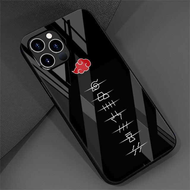 Akatsuki Handyhüllen für IPhones (Gehärtetes Glas)