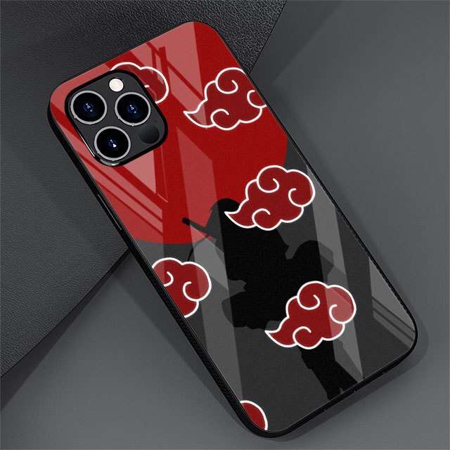 Akatsuki Handyhüllen für IPhones (Gehärtetes Glas)