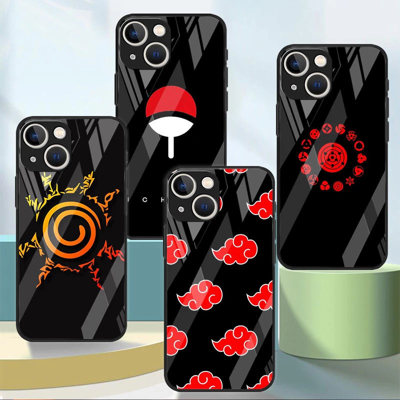 Akatsuki Handyhüllen für IPhones (Gehärtetes Glas)