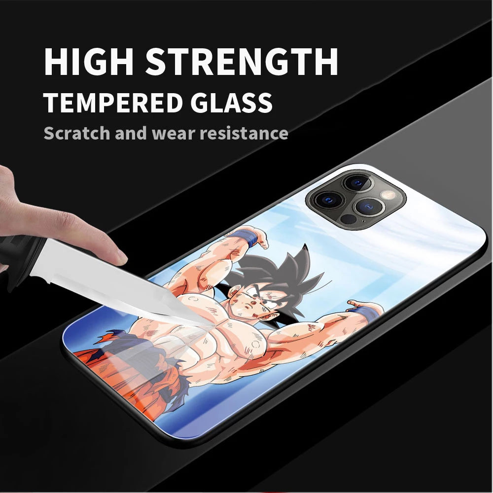 Custodie per telefoni Dragon Ball per iPhone (vetro temperato)