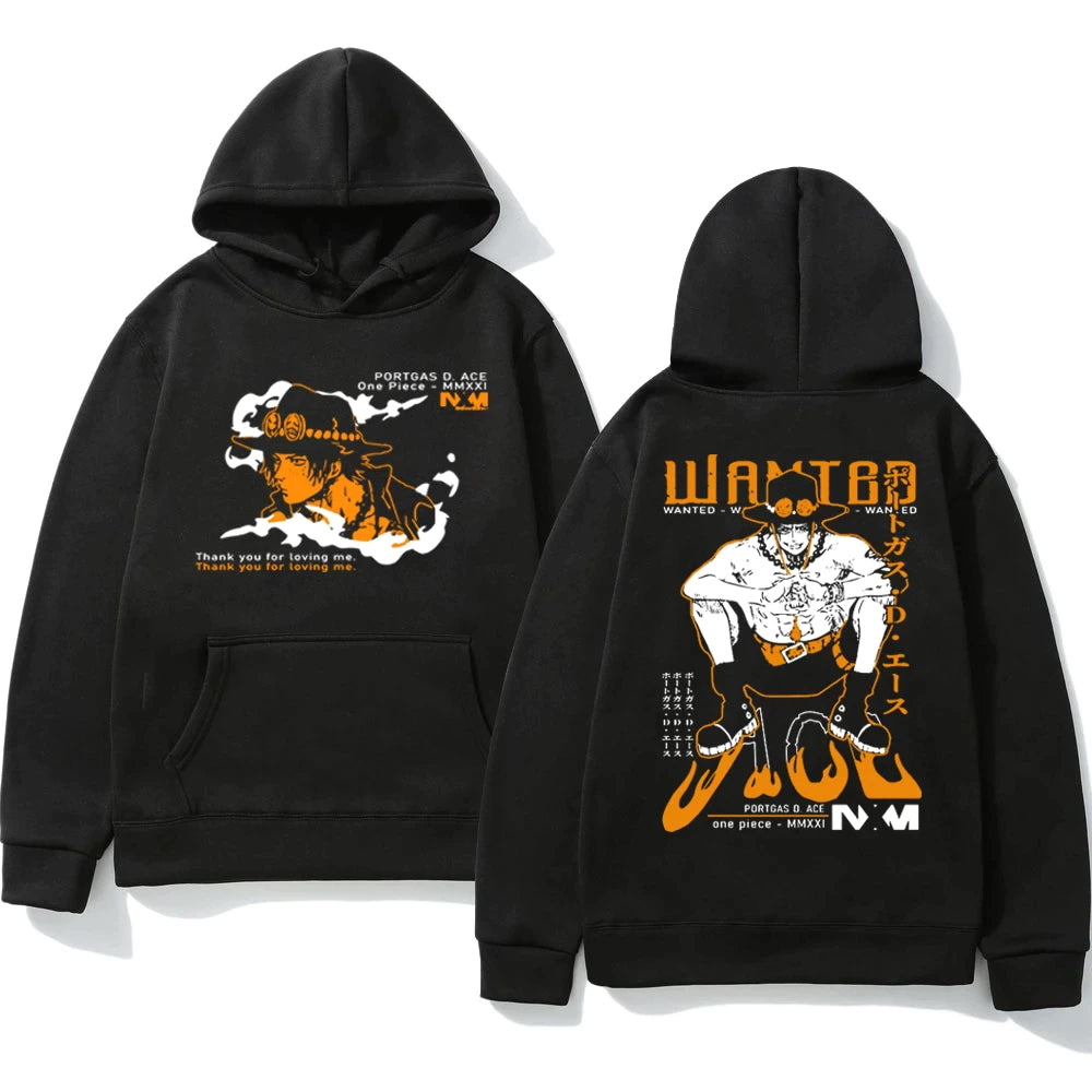 One Piece Ace Hoodies