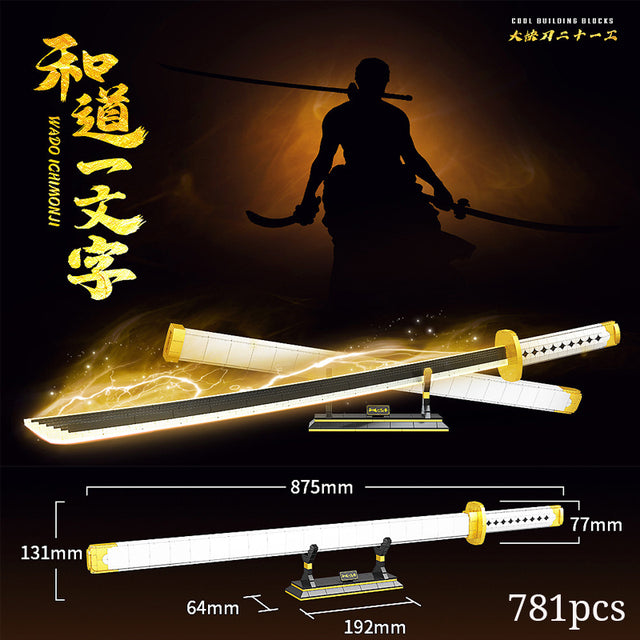 One Piece Zorro leuchtende Bausteine Katana